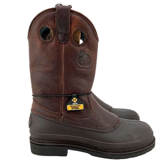 Georgia Boot | Men's Mud Dog Steel Toe Work Boot | Brown | Size 9M - Picture 4 of 6
